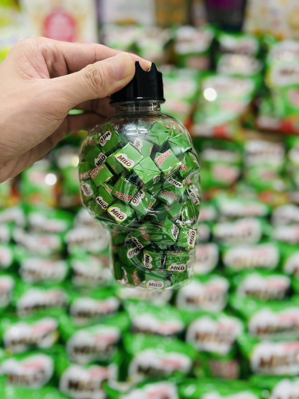 Chai gấu 100 viên milo cube thái lan ngon date xa