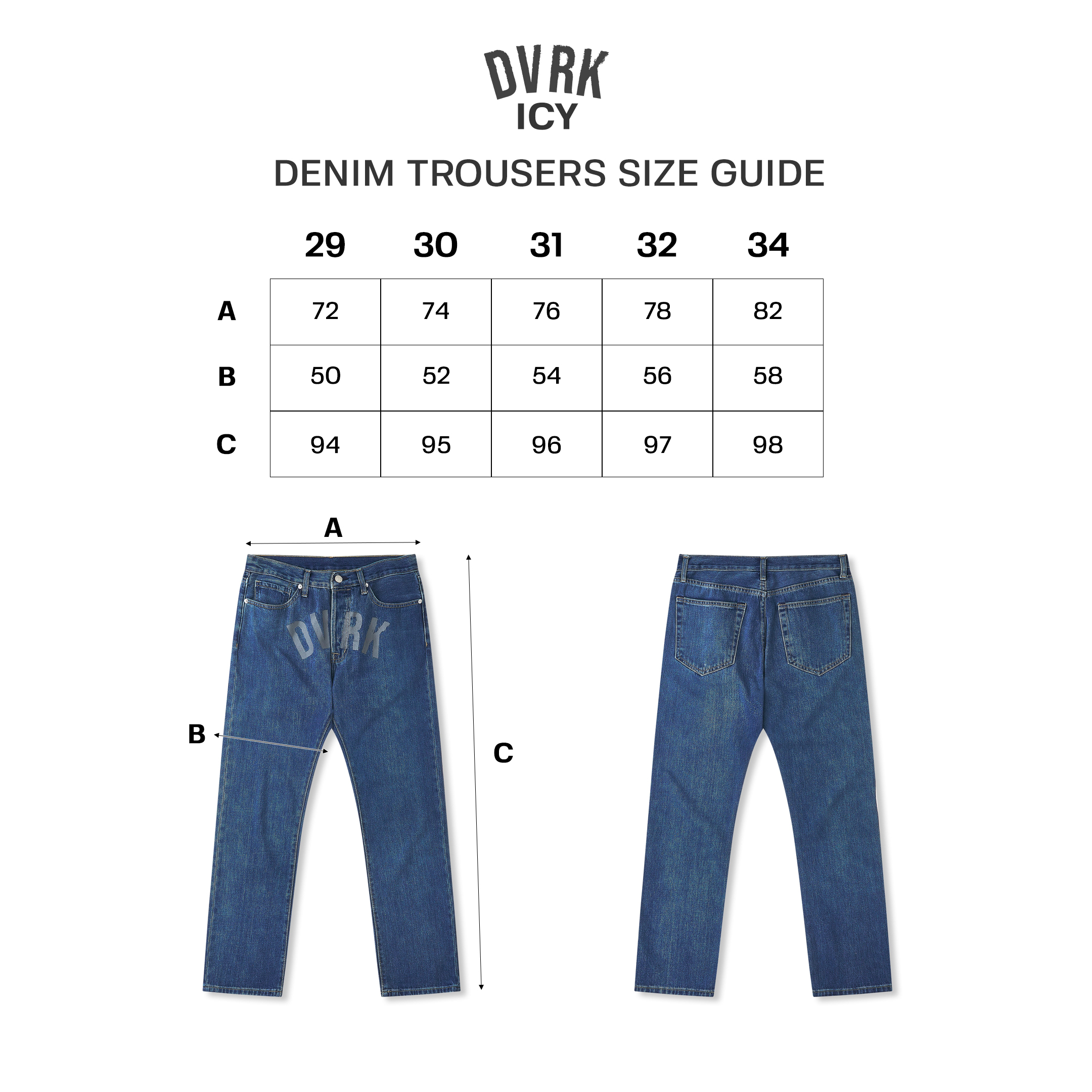 DVRK - Quần jeans Icy - DVRK - 21SS