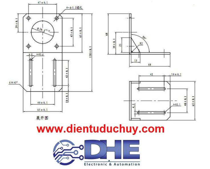 GÁ ĐỘNG CƠ BƯỚC SIZE 42, SIZE 57