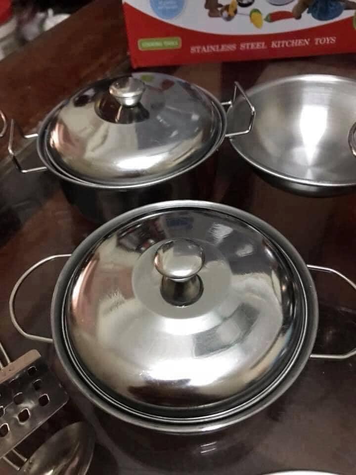 Bộ đồ chơi nấu ăn 40 món inox cho bé