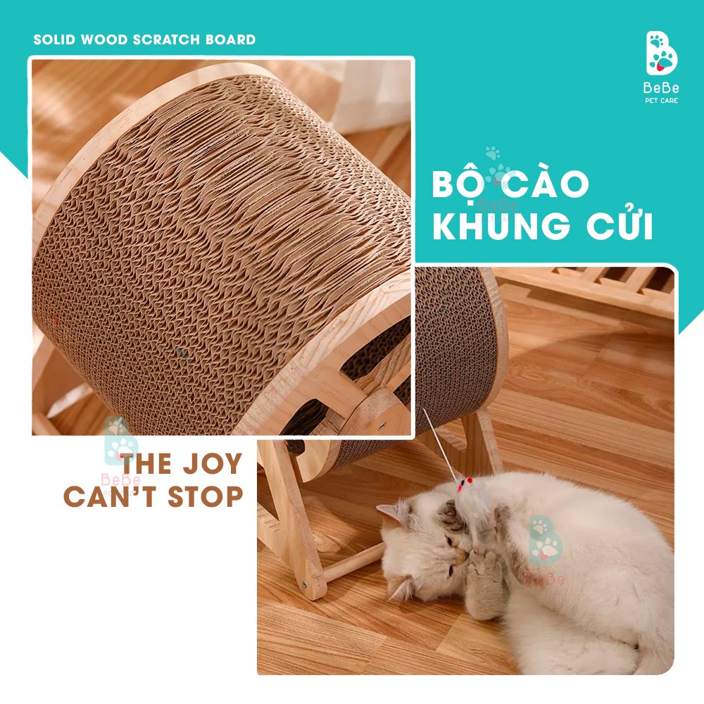 [Siêu Xinh] Bộ Cào Móng Khung Cửi Cho Mèo - Đồ Chơi Cào Móng