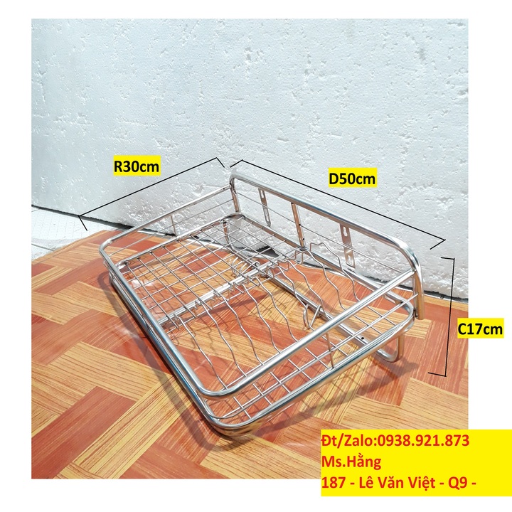 [HCM]KỆ ÚP CHÉN 1 TẦNG INOX