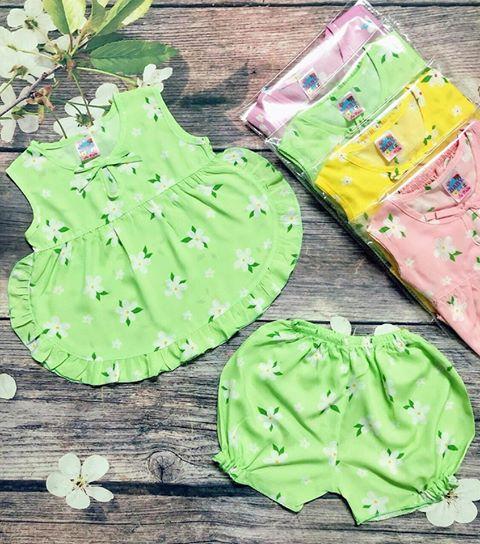 Combo 4 bộ đồ tôn (tole - lanh) cho bé gái cực xinh (4-9kg) (Giao mẫu ngẫu nhiên)