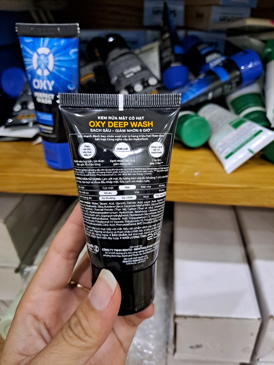 Sữa/kem rửa mặt Oxy nhiều mẫu minisize 25g
