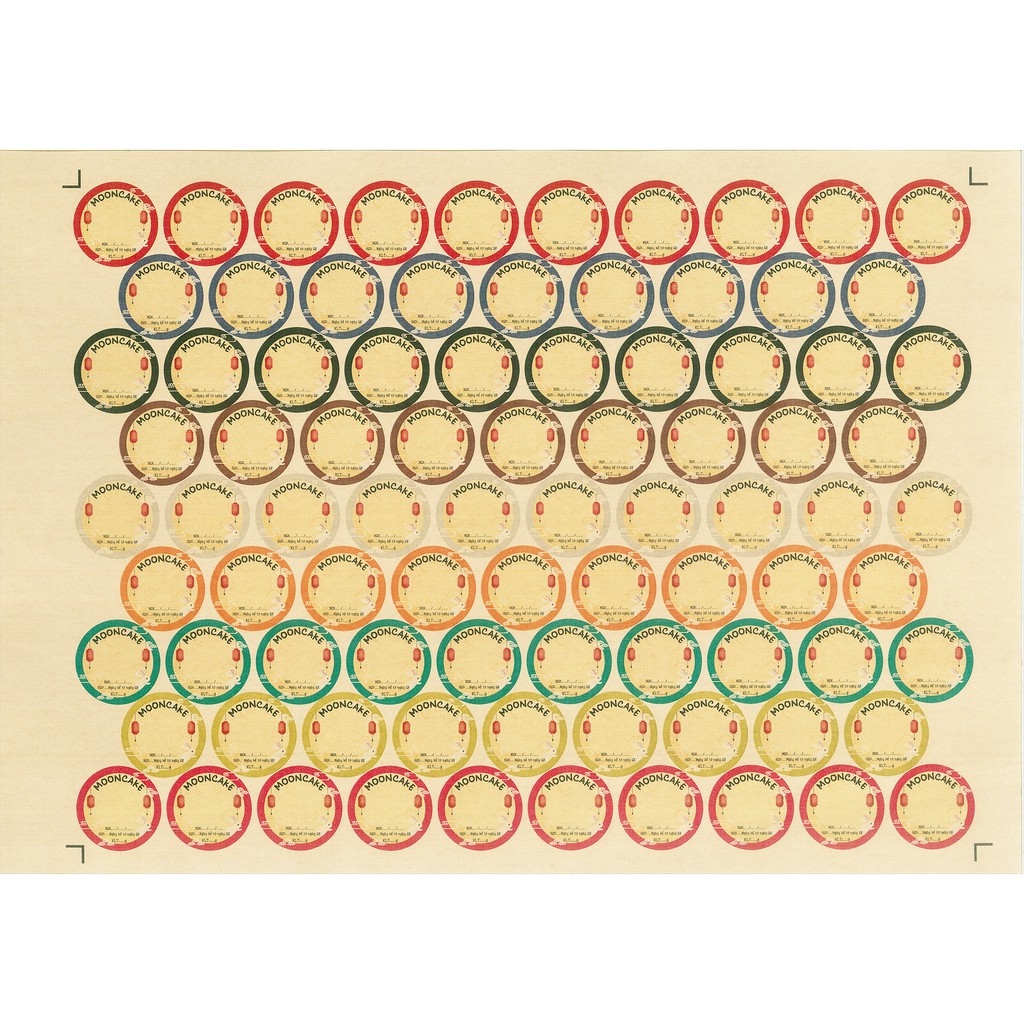♘ 170 Tem Bánh ng Thu ( 3.5cm)