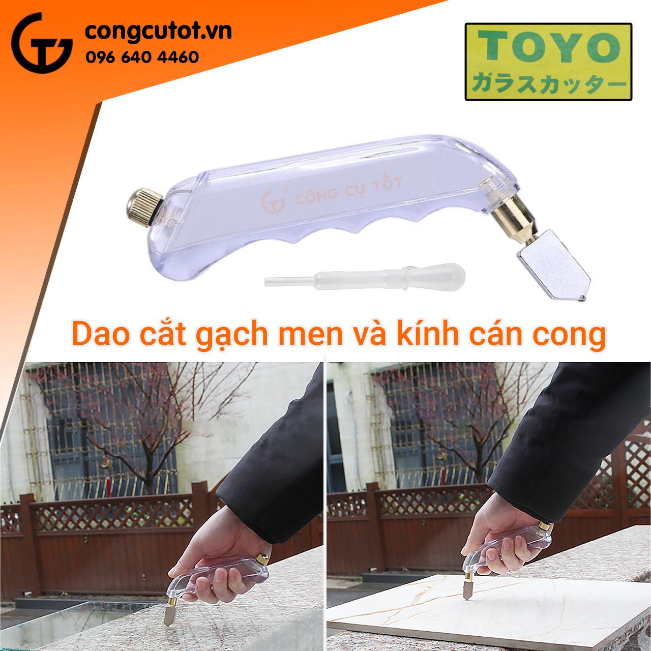 Dao cắt kính cán cong cầm tay Nhật Bản