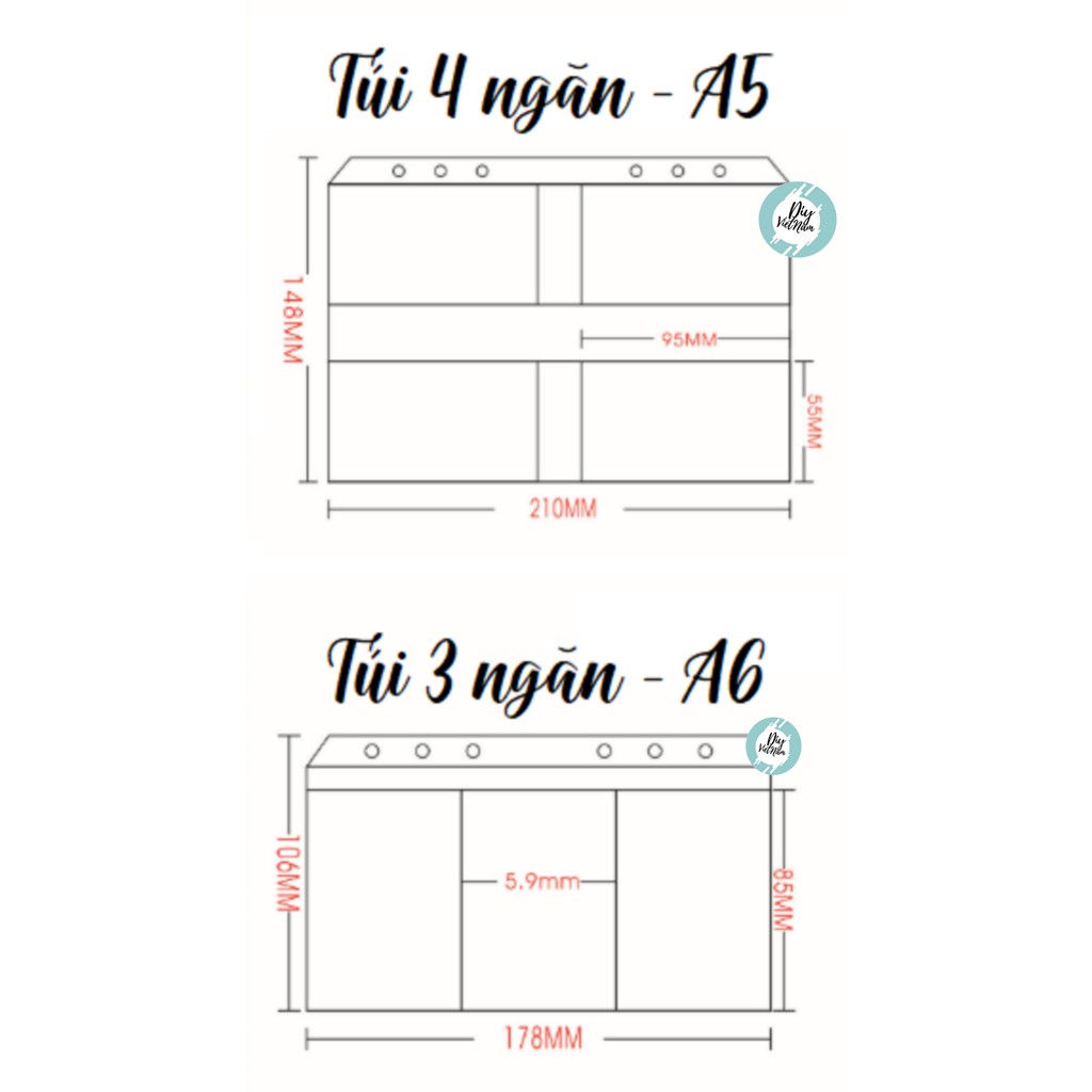 TÚI ĐỰNG CHO PLANNER A5/A6