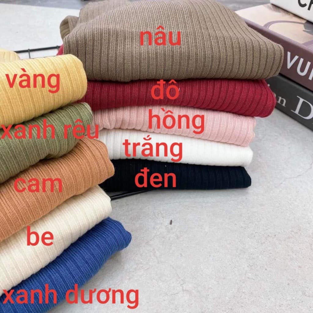 Áo len đũa cộc tay cổ tròn