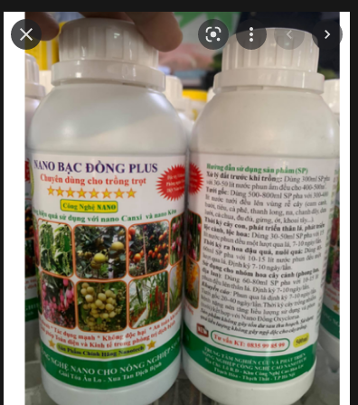 NANO BẠC ĐỒNG PLUS hoặc NANO BẠC ĐỒNG SUPER 500ml
