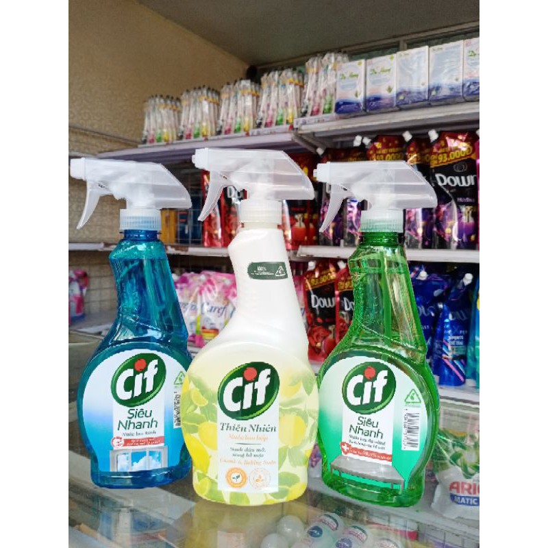 [HCM]Nước Lau Kính Cif Chai 520ml