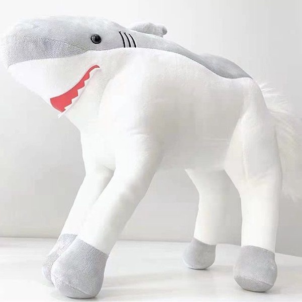 Thú bông gấu bông cá mập ngựa - cá mập cơ bắp - cá mập đội cá mập nhỏ - baby shark