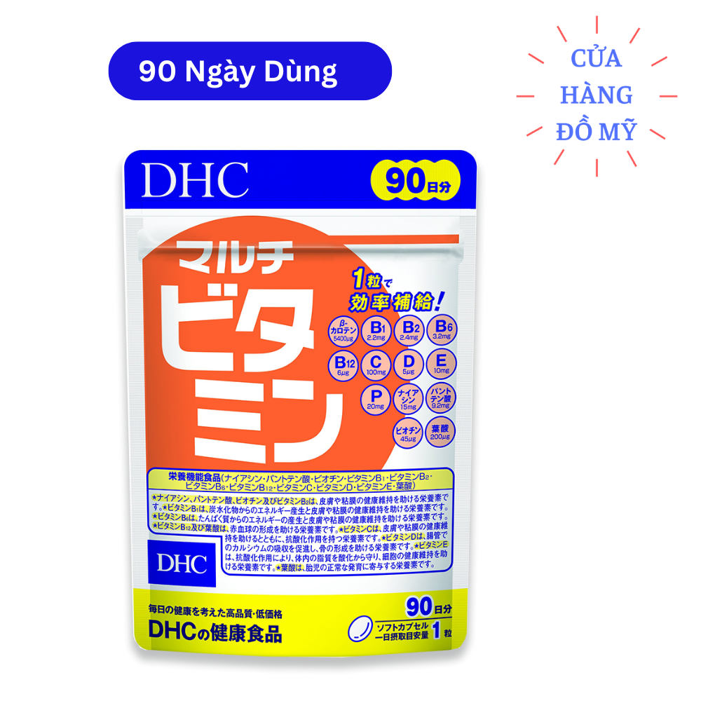 Viên uống Vitamin Tổng Hợp DHC MULTI VITAMINS 90 ngày dùng - Shop Hong1008