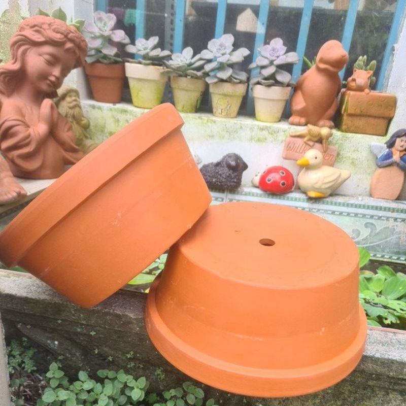 Chậu đất nung Bình Dương thau miệng 20 x cao 9