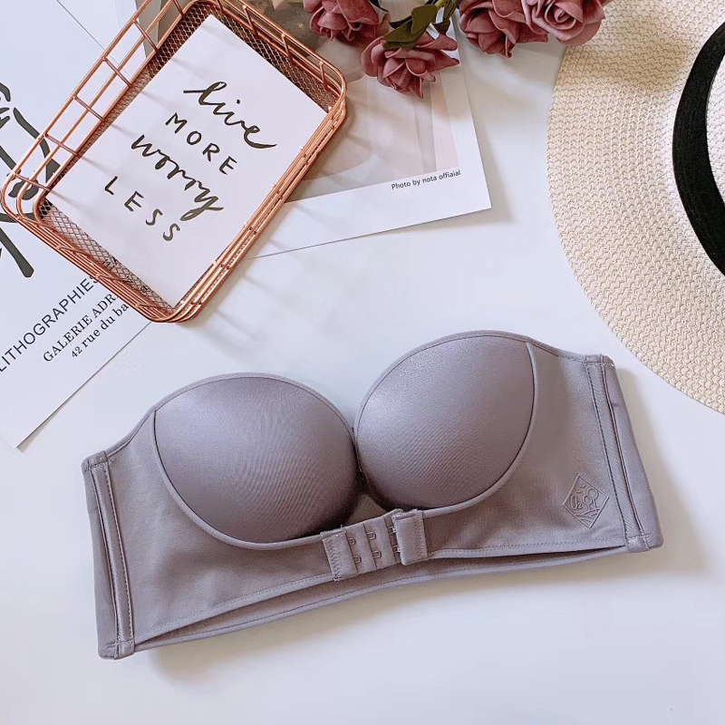 Áo lót không dây chống tuột nâng ngực cài trước su non siêu mịn hịn - KAShop