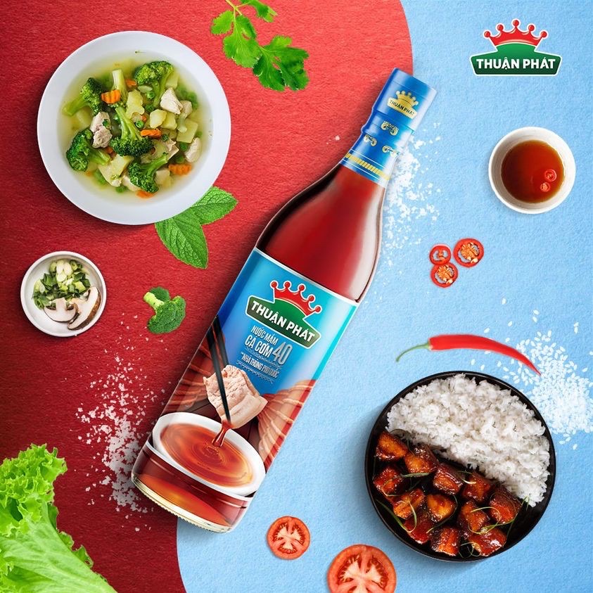 Nước Mắm Cá Cơm 40 Thuận Phát Chai 620ml