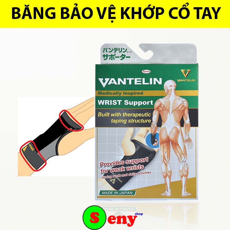 Băng bảo vệ cổ tay Vantelin dùng  băng cổ tay tập gym, thể thao, chấn thương