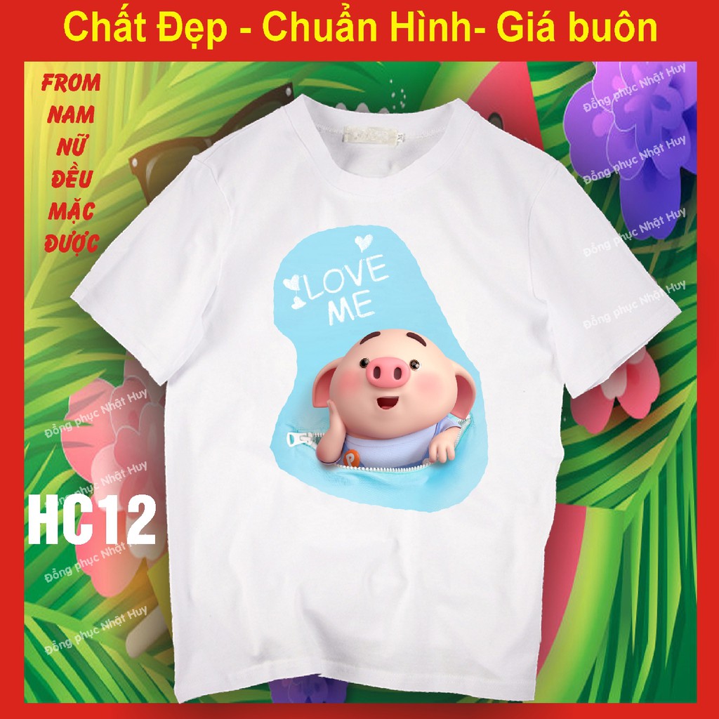 Áo thun heo con ngộ nghĩnh dễ thương 12