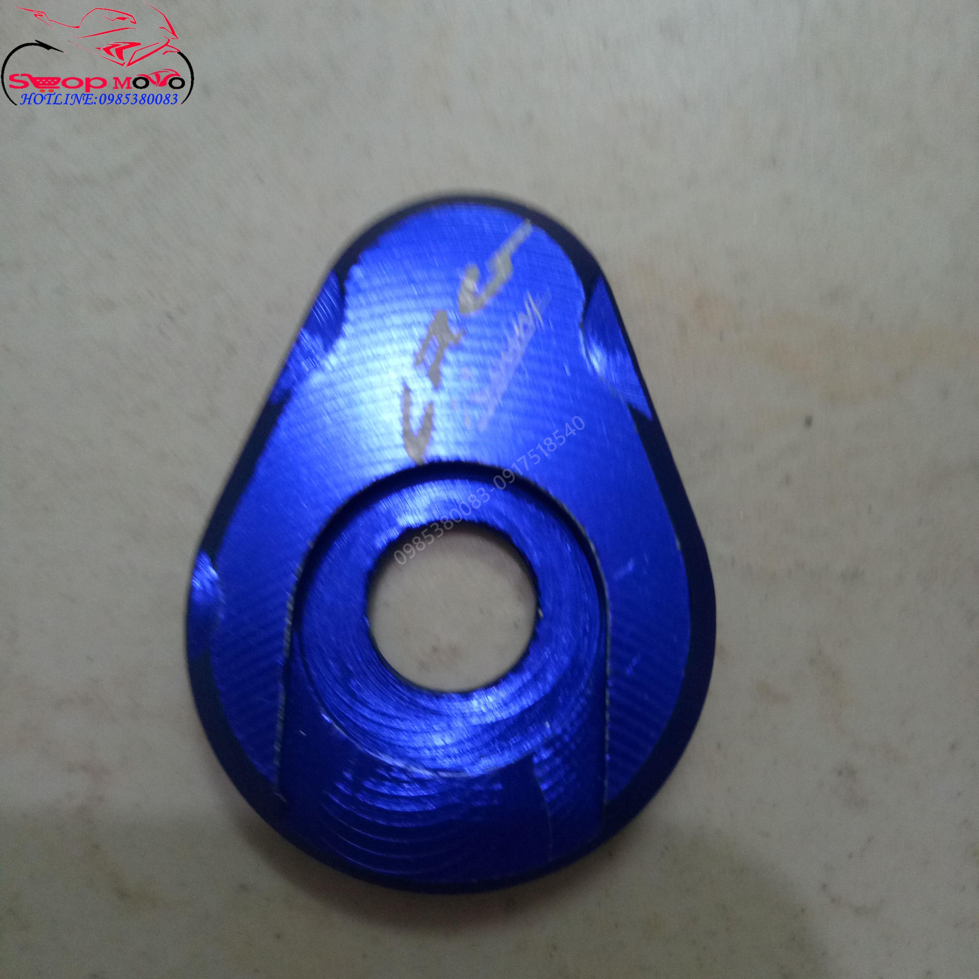Long đền chân đèn Xi Nhan Nhôm CNC (xanh dương)