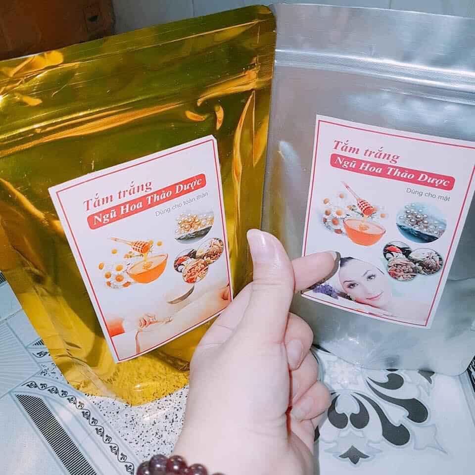 Combo tắm trắng ngũ hoa thảo dược (Body+face)