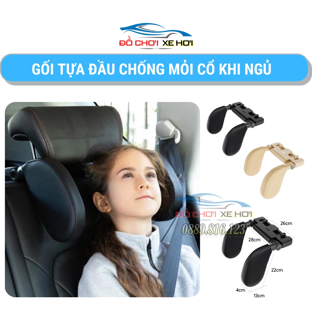 Gối tựa đầu chống mỏi cổ khi ngủ kiêm giá đỡ điện thoại trên xe ô tô A05