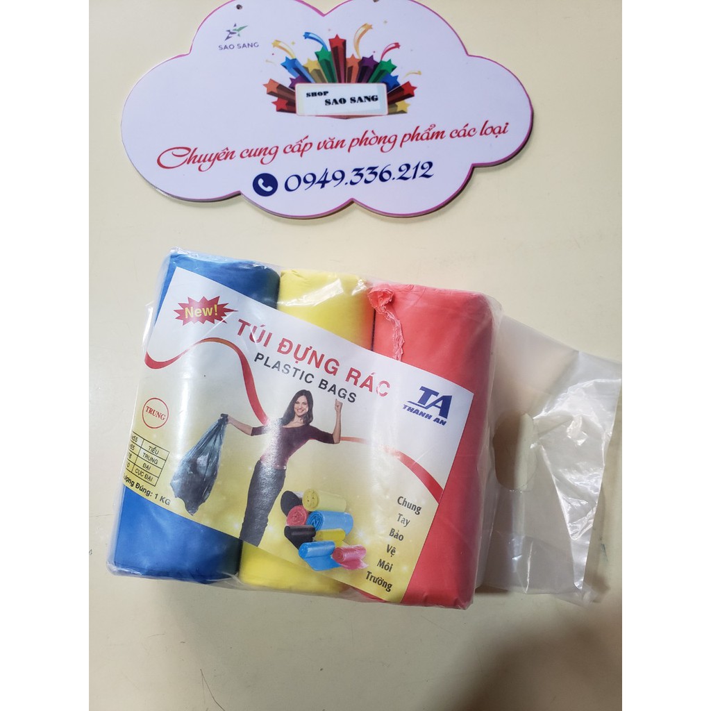 Bao rác tự phân hủy (1kg 3 cuộn)