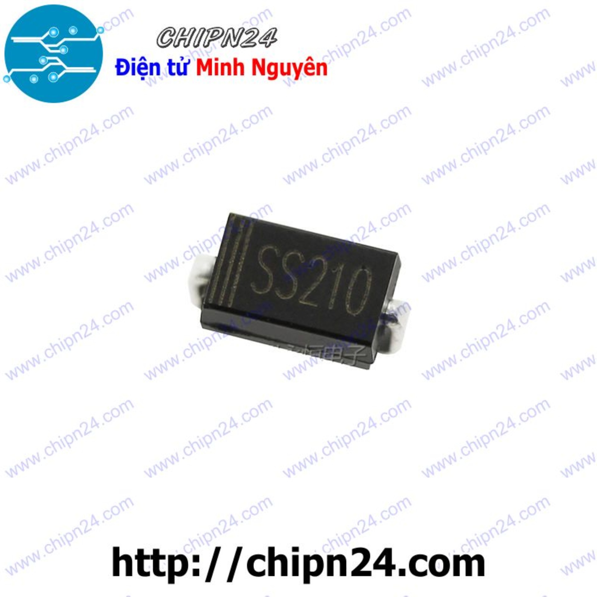 [10 con] (KX) Diode Dán SS210 SMA 2A 100V (SMD Dán) [Diode xung]