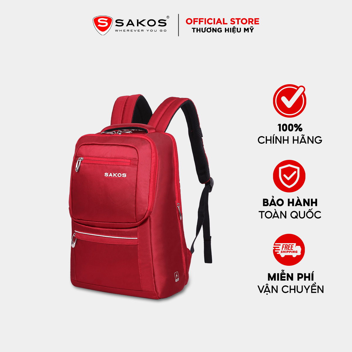 Balo du lịch laptop SAKOS GUARDIAN 14 inch