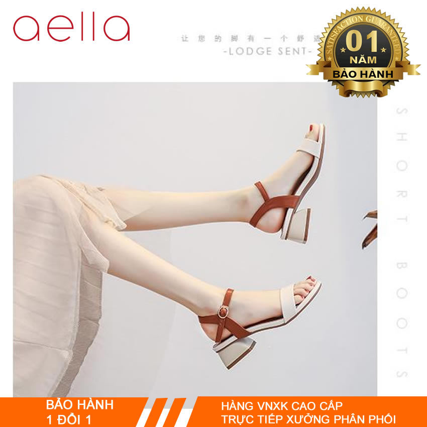 [HCM]Dép cao gót nữ 3p đi học aella402 - Dép đi học thời trang duyên dáng