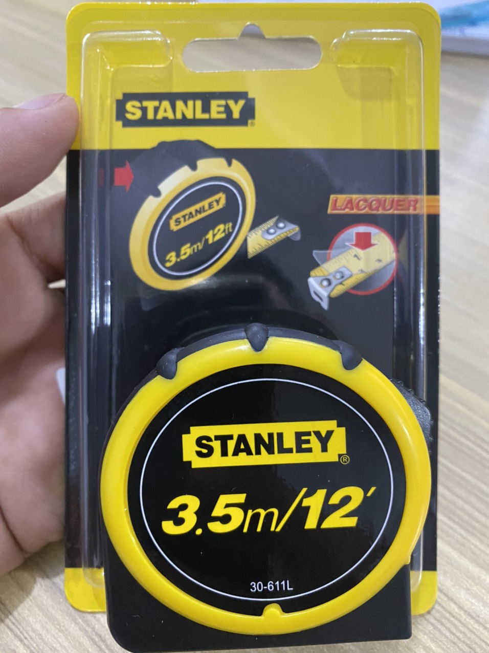 Thước cuộn 3.5m/12" - 13mm Stanley 30611L