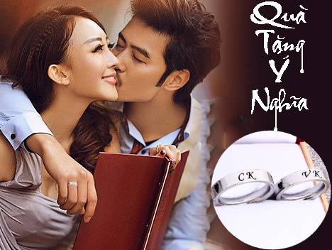 Nhẫn cặp đôi VK-CK  ĐẸP  & Ý NGHĨA - số lượng 02 chiếc