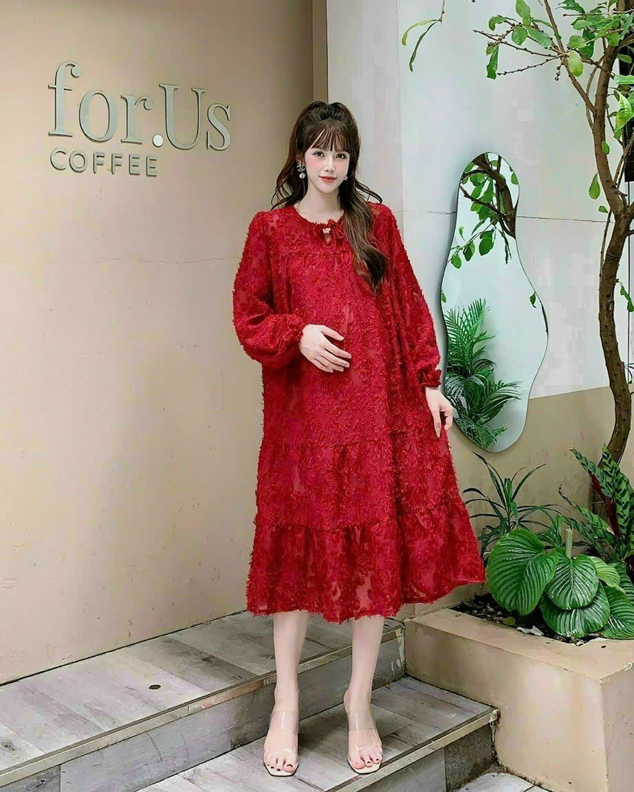 Váy bầu - Đầm bầu thời trang thu đông