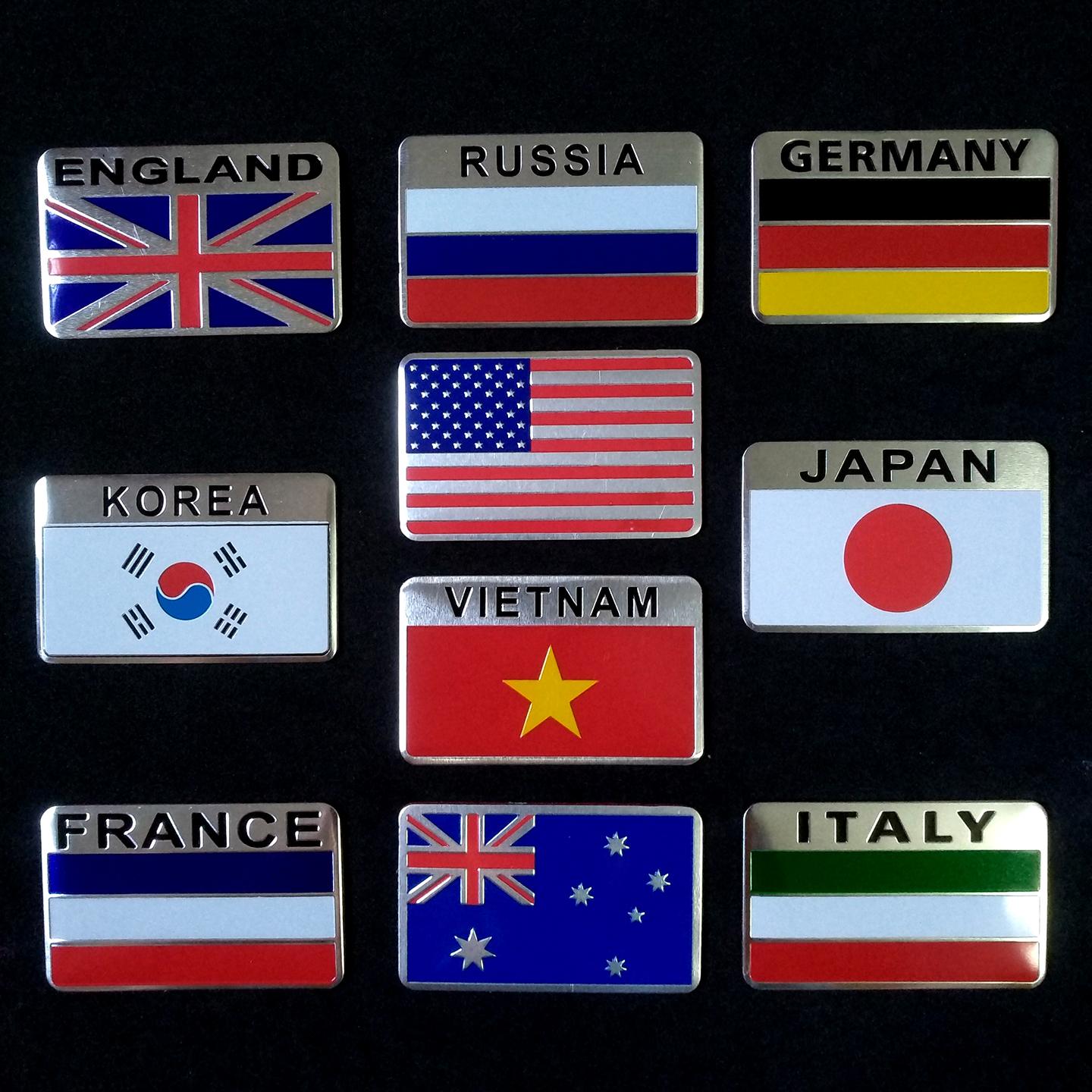 Miếng dán kim loại CỜ ĐỨC - GERMANY
