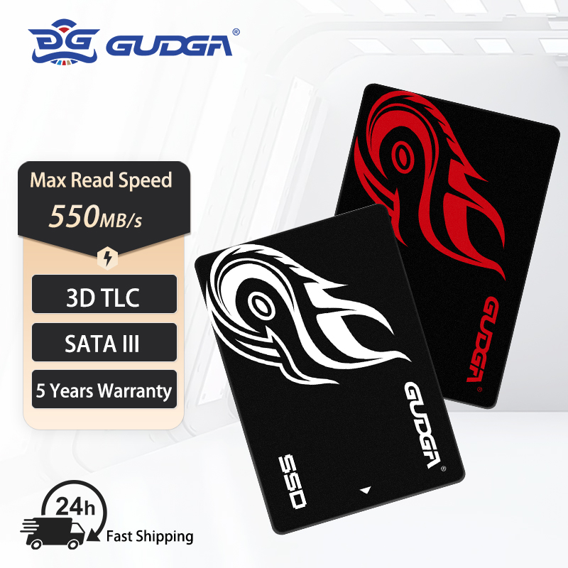 GUDGA 2.5 Inch SATA III SSD SSD 128GB 256GB 512GB 1TB 2TB 4TB SSD 120GB 240g 480GB 960GB SSD SATA3 Ổ cứng lưu trữ thể rắn nội bộ cho máy tính xách tay Máy tính để bàn Sata đĩa