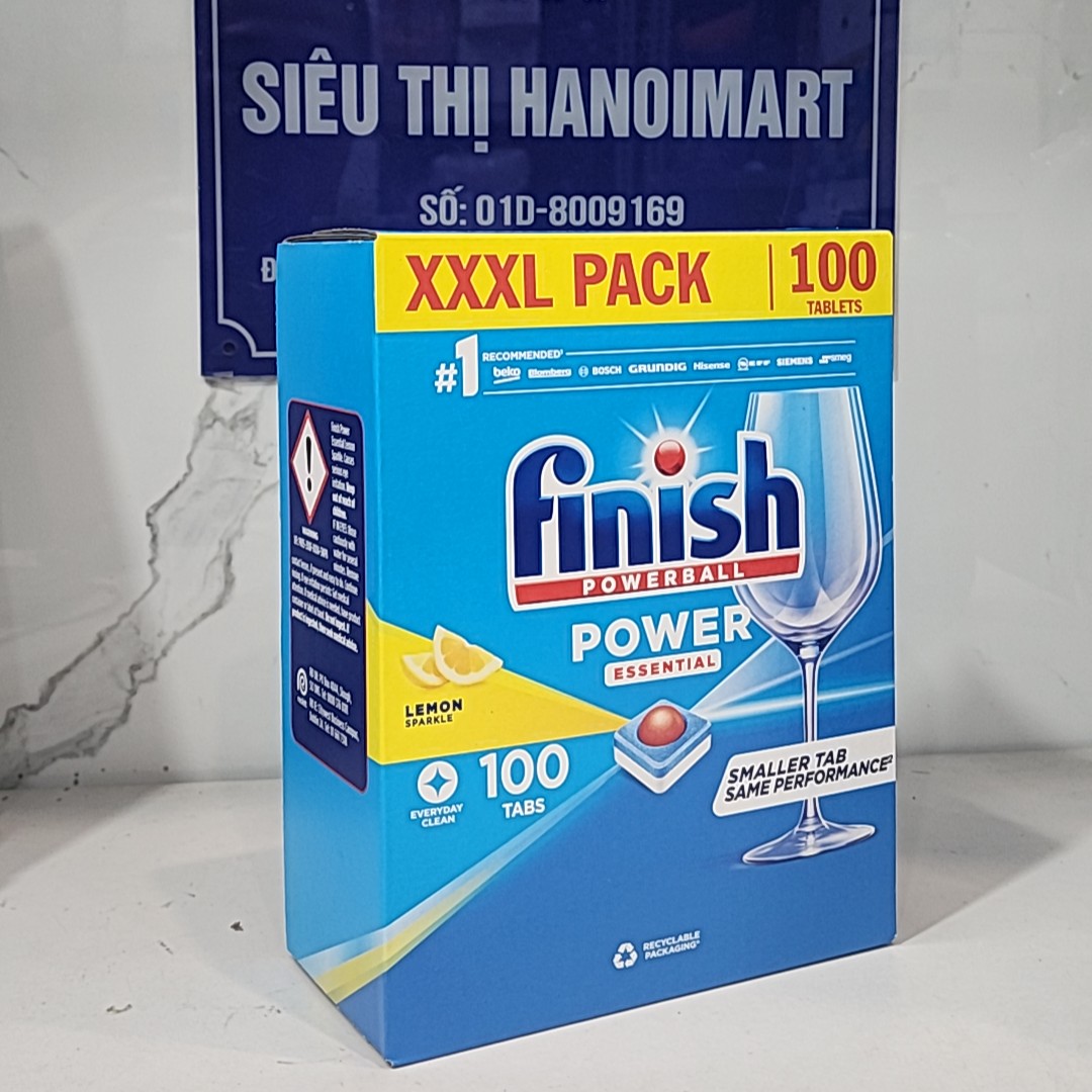 Viên rửa bát Finish quantum Ultimate 60 viên hương chanh, 46V Quantum hoặc muối finish 1, 5kg