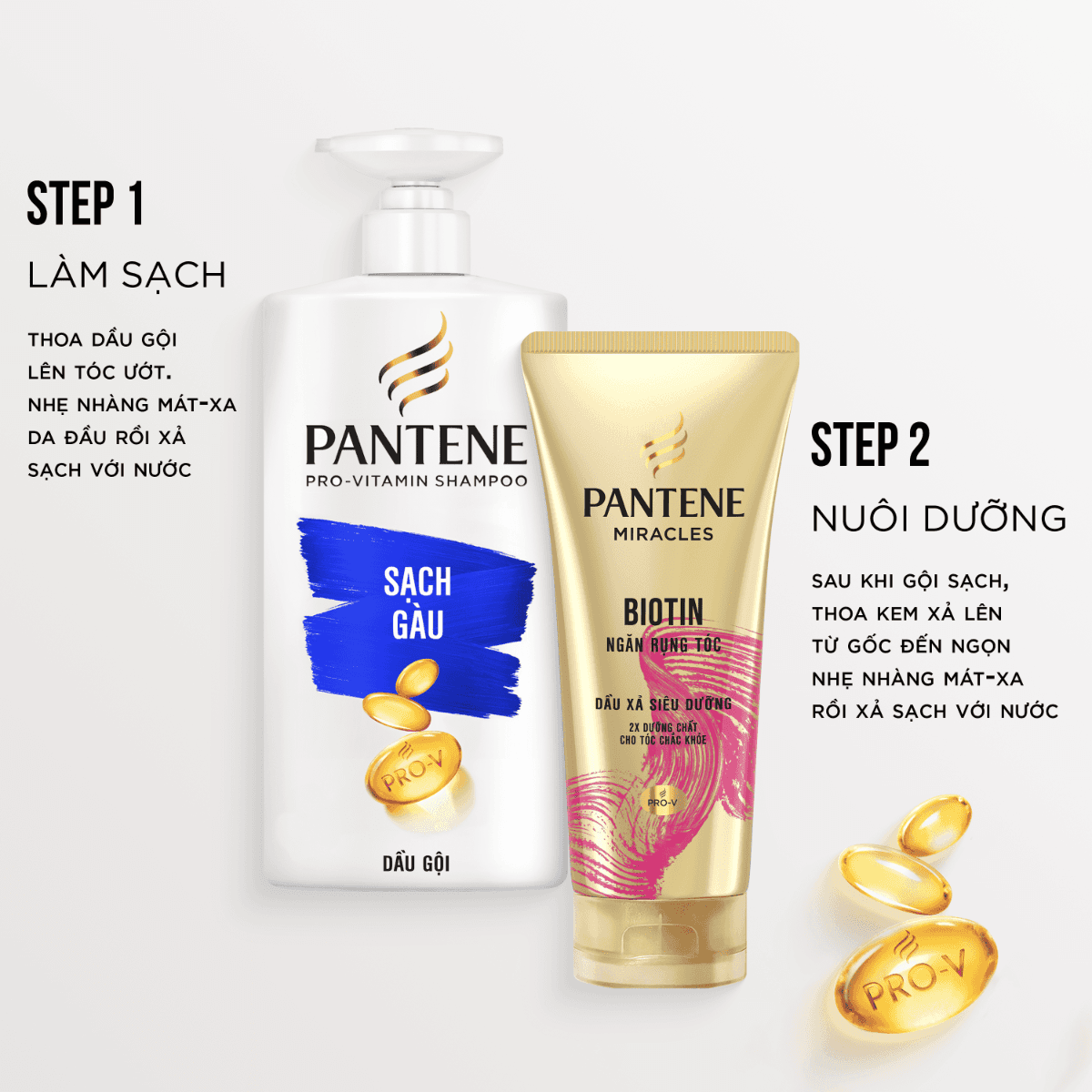 Dầu Gội Hỗ Trợ Giảm Gàu, Sạch Sâu Cho Da Đầu Pantene Anti Dandruff 650Ml