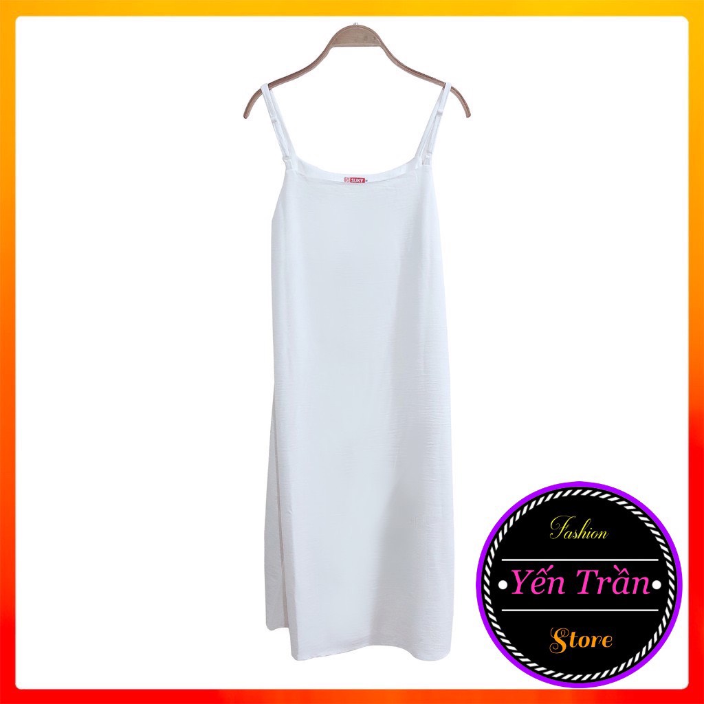 [Yến Trần] Váy 2 Dây Chất Đũi Mềm Hàng Chuẩn Đủ Size