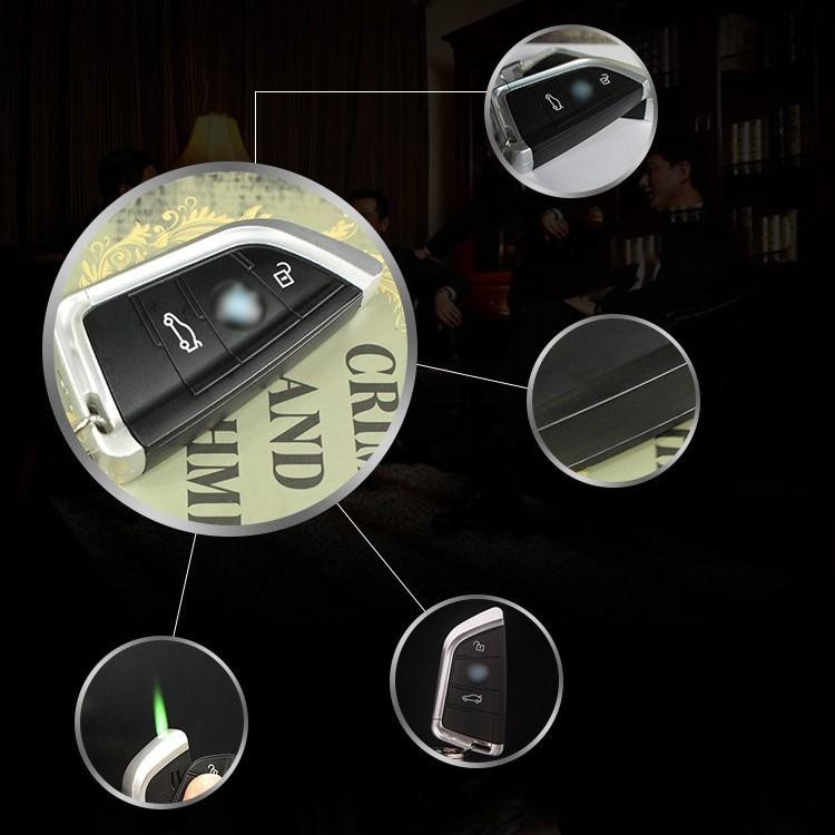 Bật lửa gas khò móc khóa hình Remote xe BMW mẫu TH819