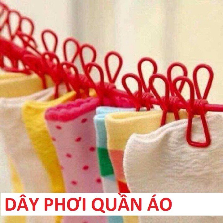 Dây phơi đồ thông minh kèm kẹp sắt