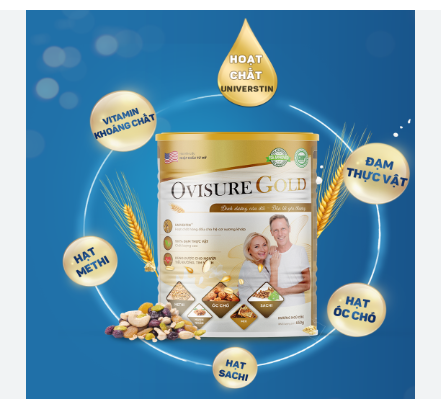 Sữa hạt Ovisure gold  hộp 650g