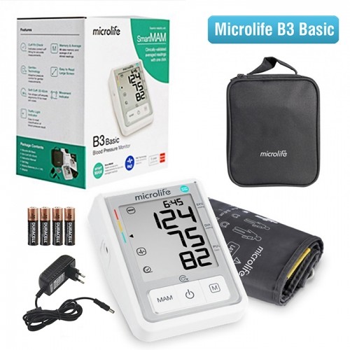 Máy đo huyết áp bắp tay MICROLIFE B3 Basic công nghệ MAM thông minh đo 2 lần