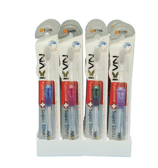 Bàn chải đánh răng cao cấp NaVi Functional Silver vệ sinh làm sạch răng miệng