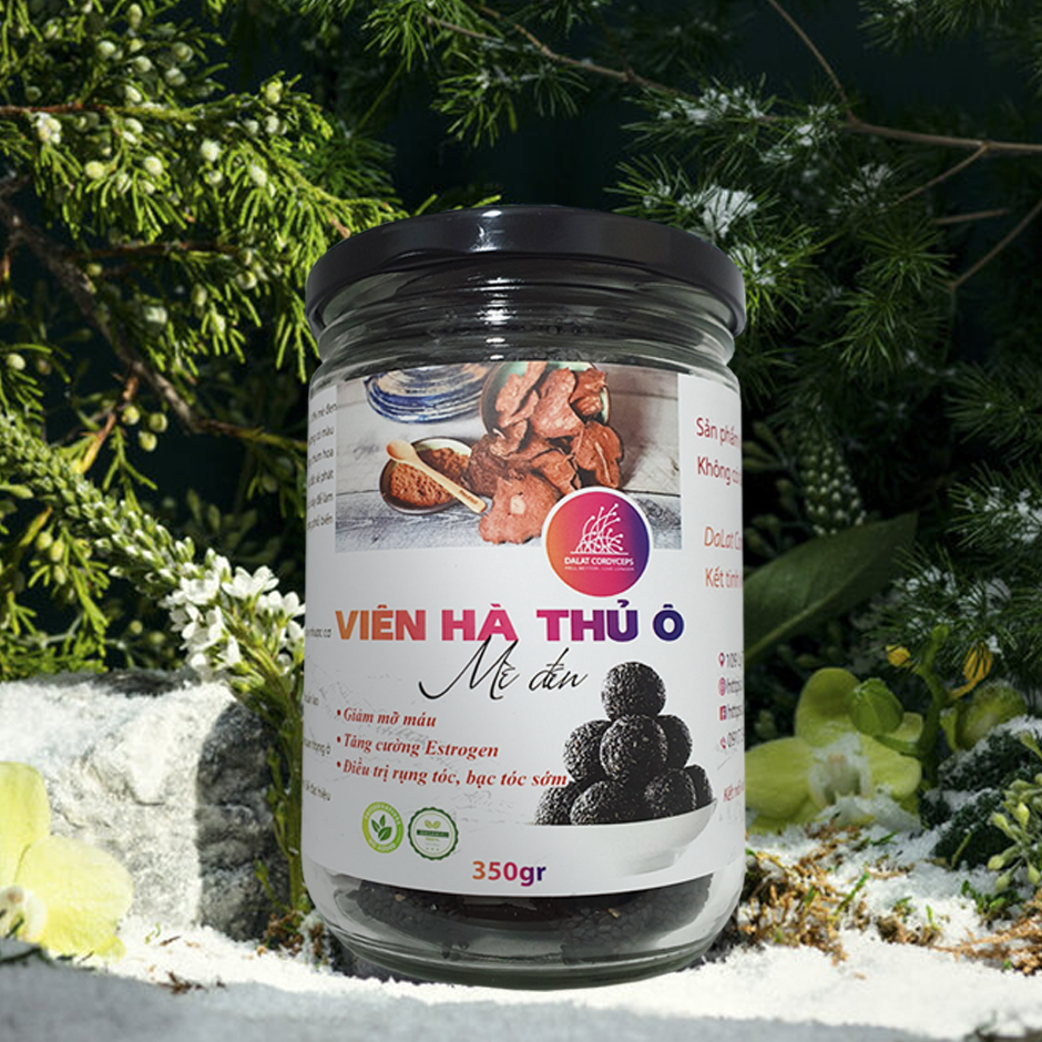 Viên hà thủ ô đỏ mè đen - DaLat Cordyceps