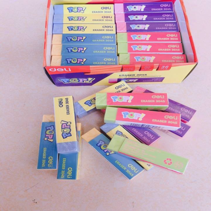 Tẩy Bút Chì Deli 2 Chiếc Loại To