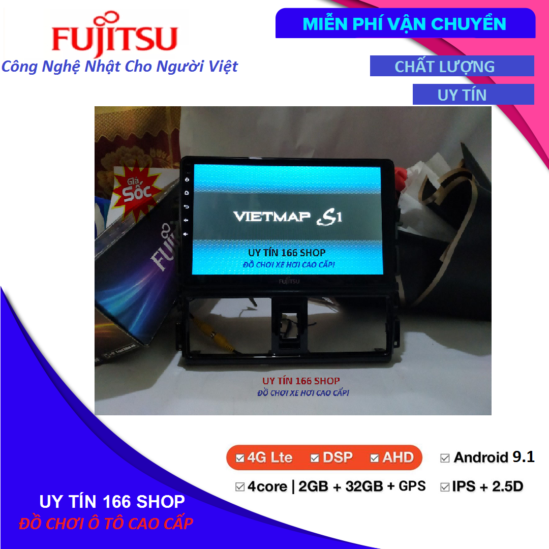 [Hỗ Trợ Lắp Đặt Tại Hà Nội] Màn hình DVD FUJITSU lắp sim cho  các dòng xe TOYOTA VIOS với cấu hình RAM 3G ROM 32G IPS CHỐNG CHÓI KÍNH CƯỜNG LỰC 2.5 D RA LỆNH GIỌNG NÓI CHỈ ĐƯỜNG VIETMAP  sang trọng nổi bật SHOP UY TÍN 166!