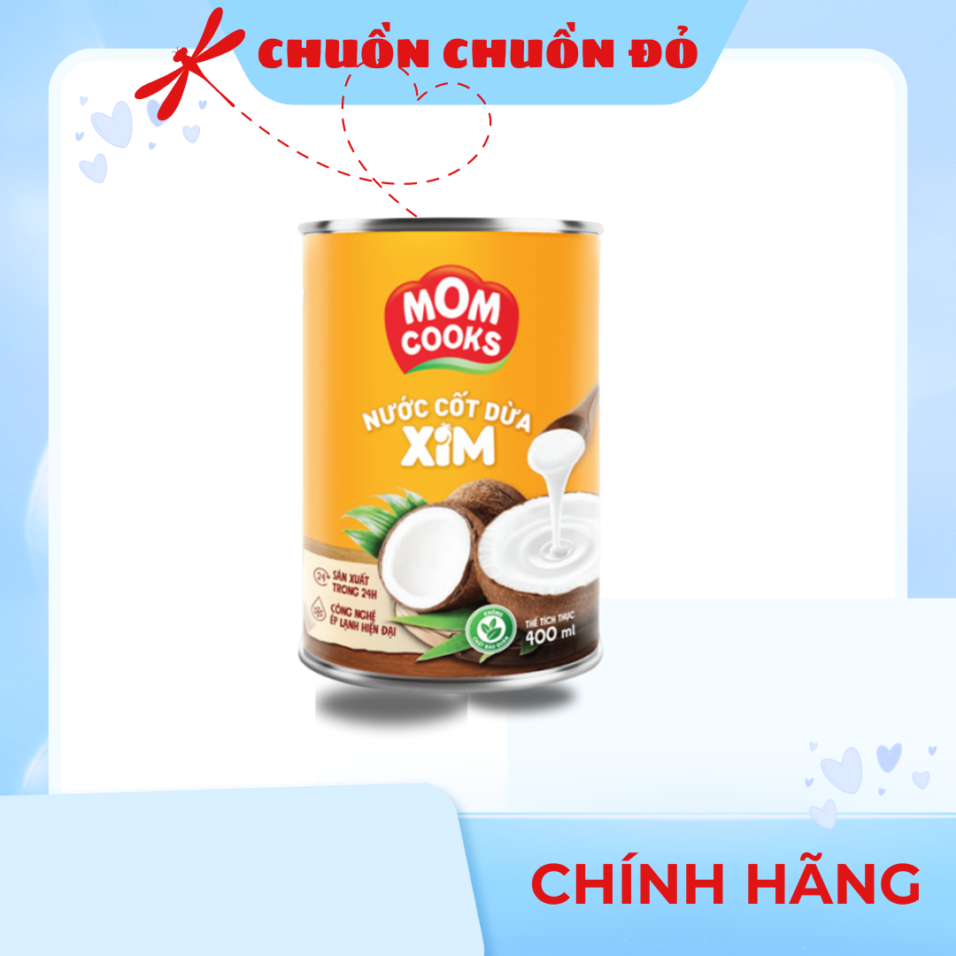 Nước cốt dừa Bến Tre đóng lon 400ml