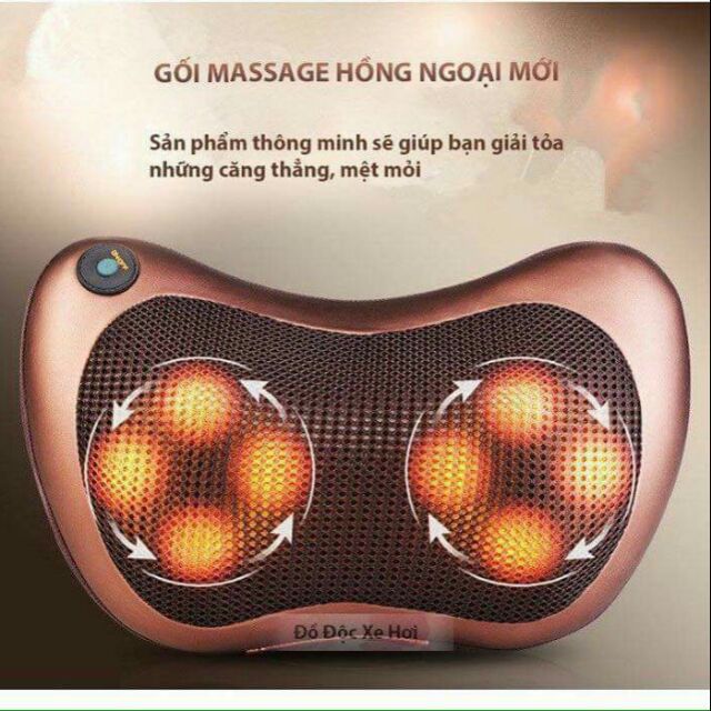 Gối masa 8 bi hồng ngoại