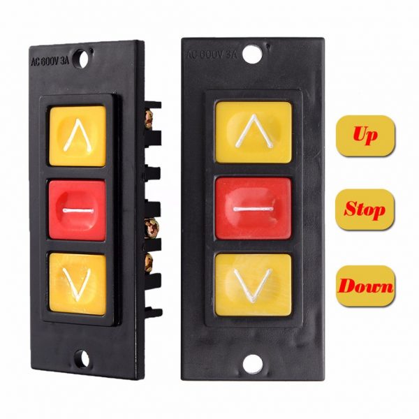 Công Tắc Cửa Cuốn 3 Nút  Loại Âm Tường