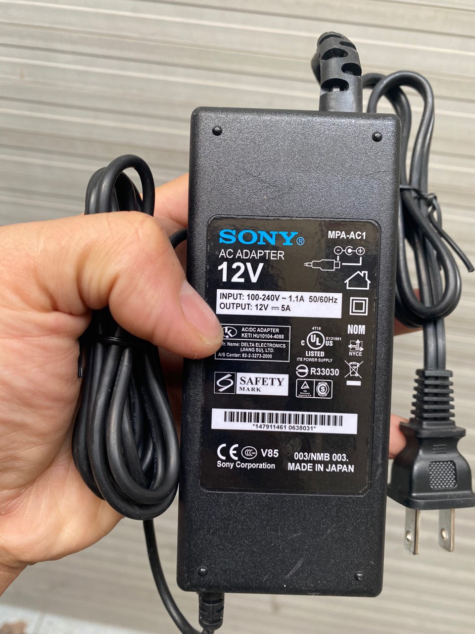 Nguồn 12v 5a sony dùng cho ampli mini 12v