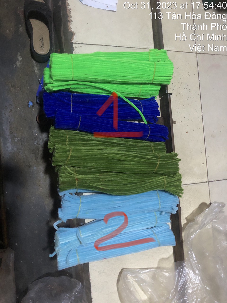 100 cọng kẽm nhung làm tóc Dài 30cm