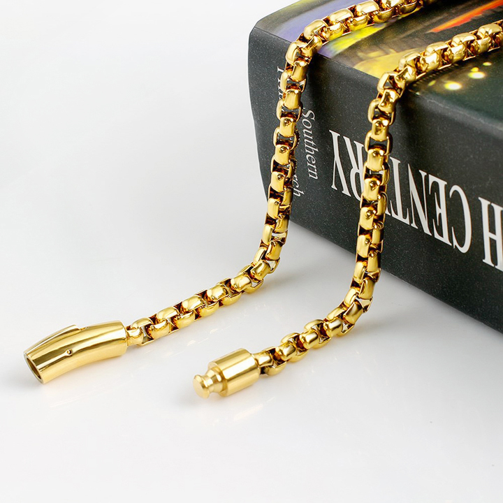 Dây chuyền nam 7li mạ 18k - Dây chuyền không mặt kiểu xích - X2D07L